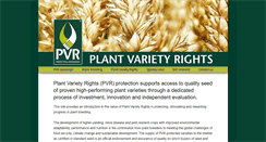 Desktop Screenshot of plantvarietyrights.org